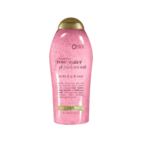 OGX Rose Water & Pink Sea Salt Scrub & Wash