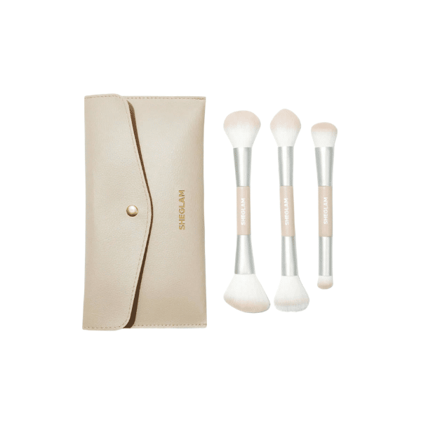 Glam 101 Face Essentials Brush Set With Bag